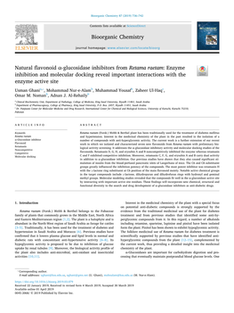 Natural Flavonoid Α-Glucosidase Inhibitors from Retama Raetam