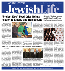 “Project Ezra” Food Drive Brings Pesach to Elderly and Homebound