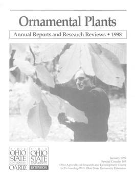Ornantental Plants Annual Reports and Research Reviews • 1998