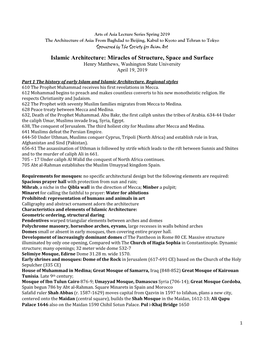 Miracles of Structure, Space and Surface Henry Matthews, Washington State University April 19, 2019