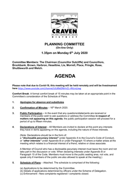 Planning Committee Agenda and Reports