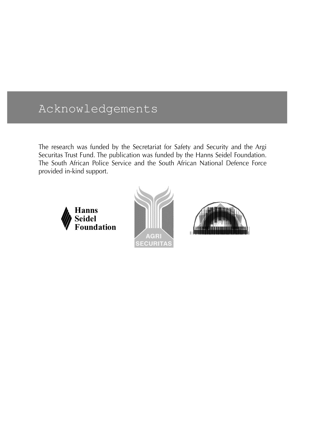 Acknowledgements