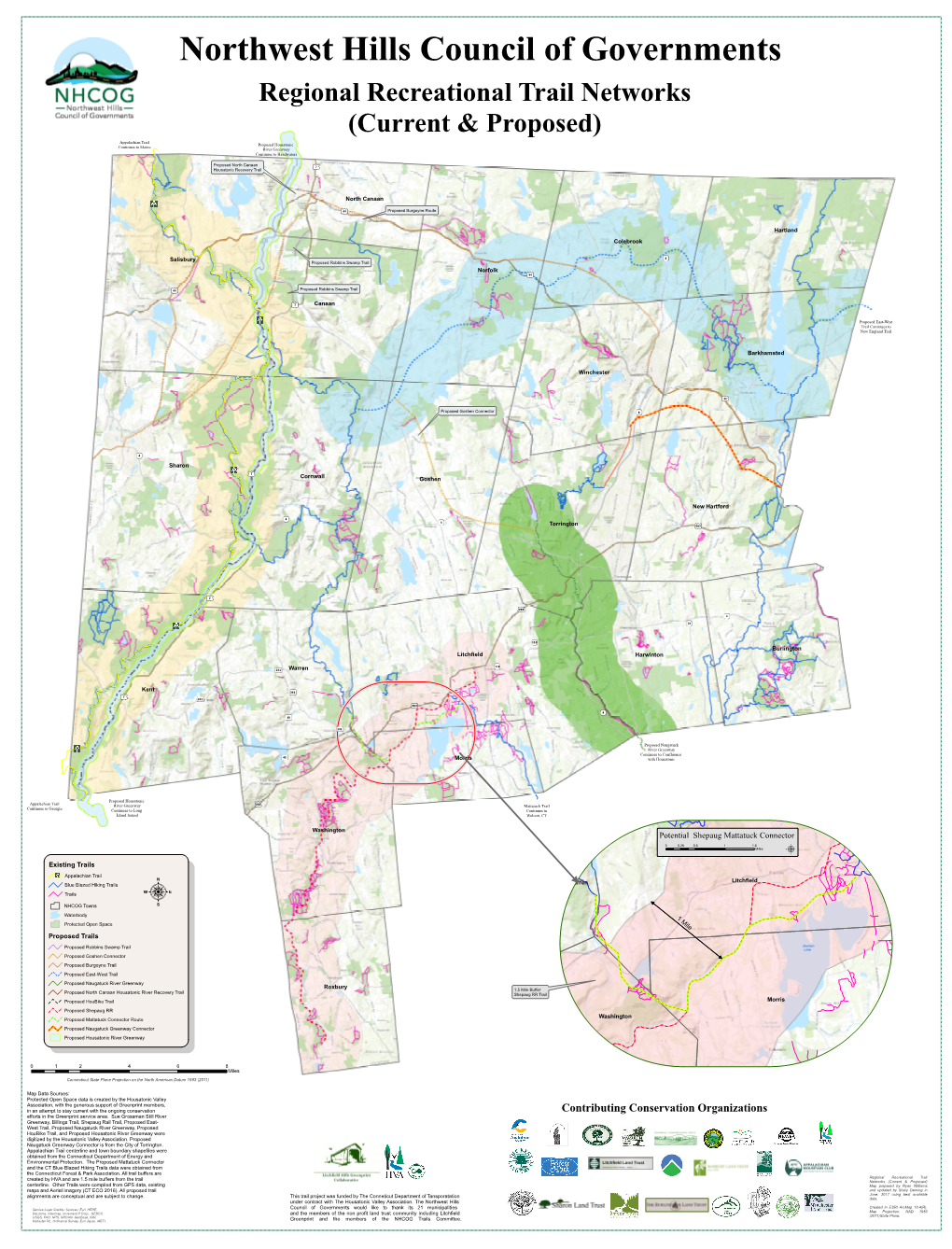 Regional Recreational Trail Networks (Current & Proposed)