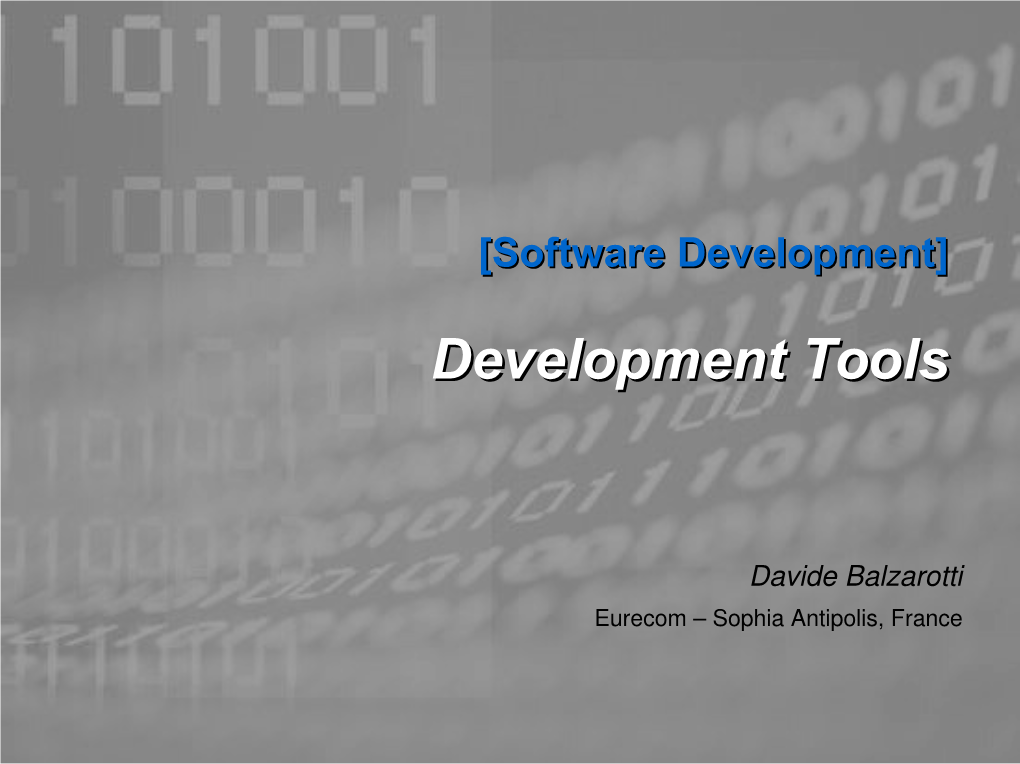 Development Toolstools