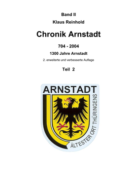 Chronik Arnstadt