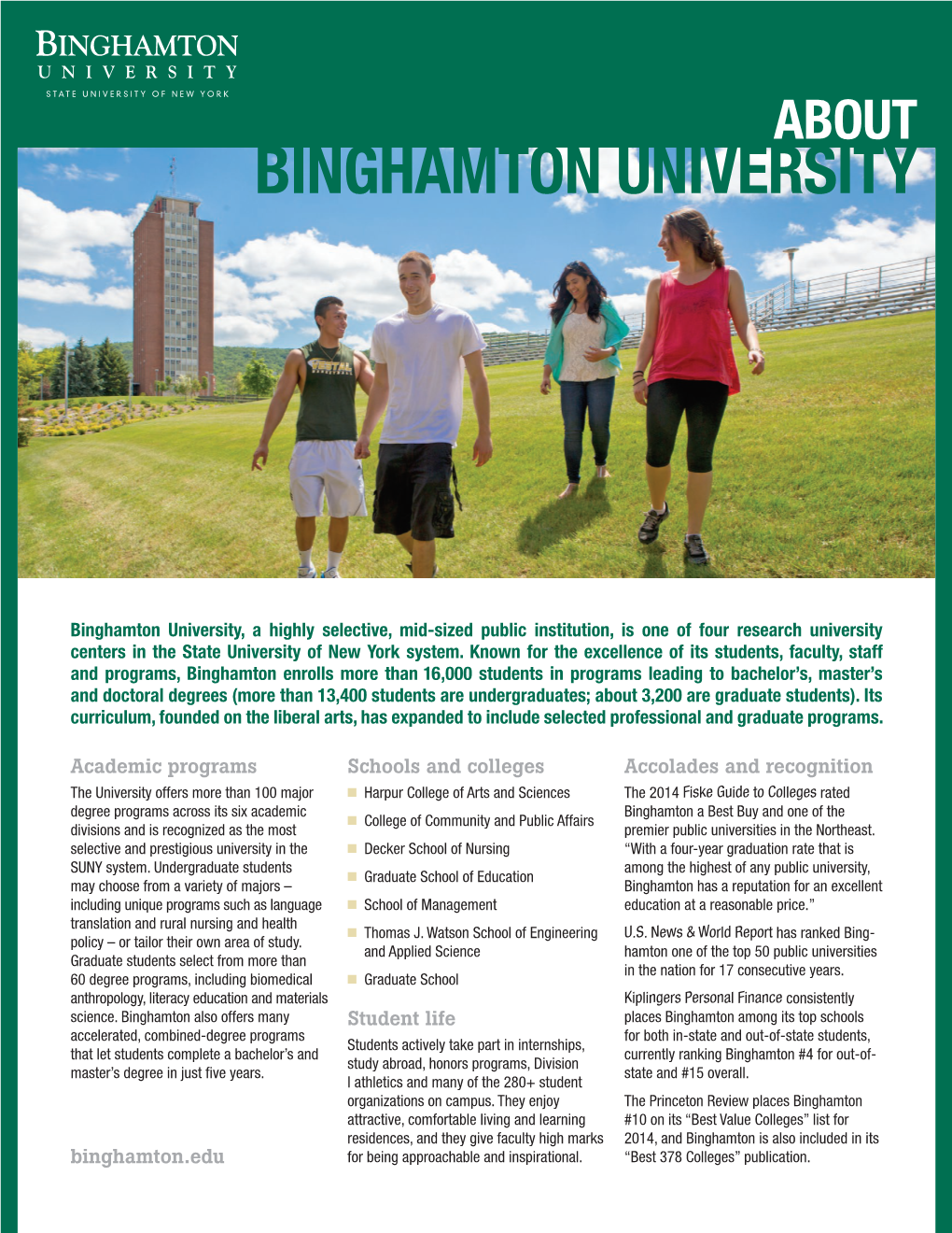 About Binghamton University