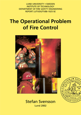 The Operational Problem of Fire Control