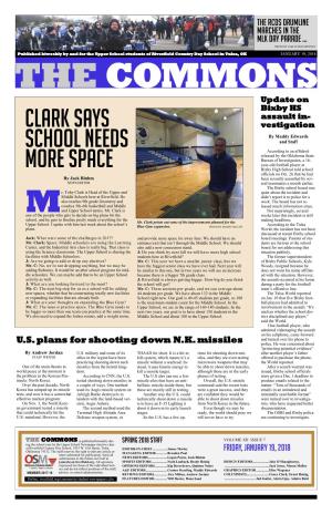 Clark Says School Needs More Space