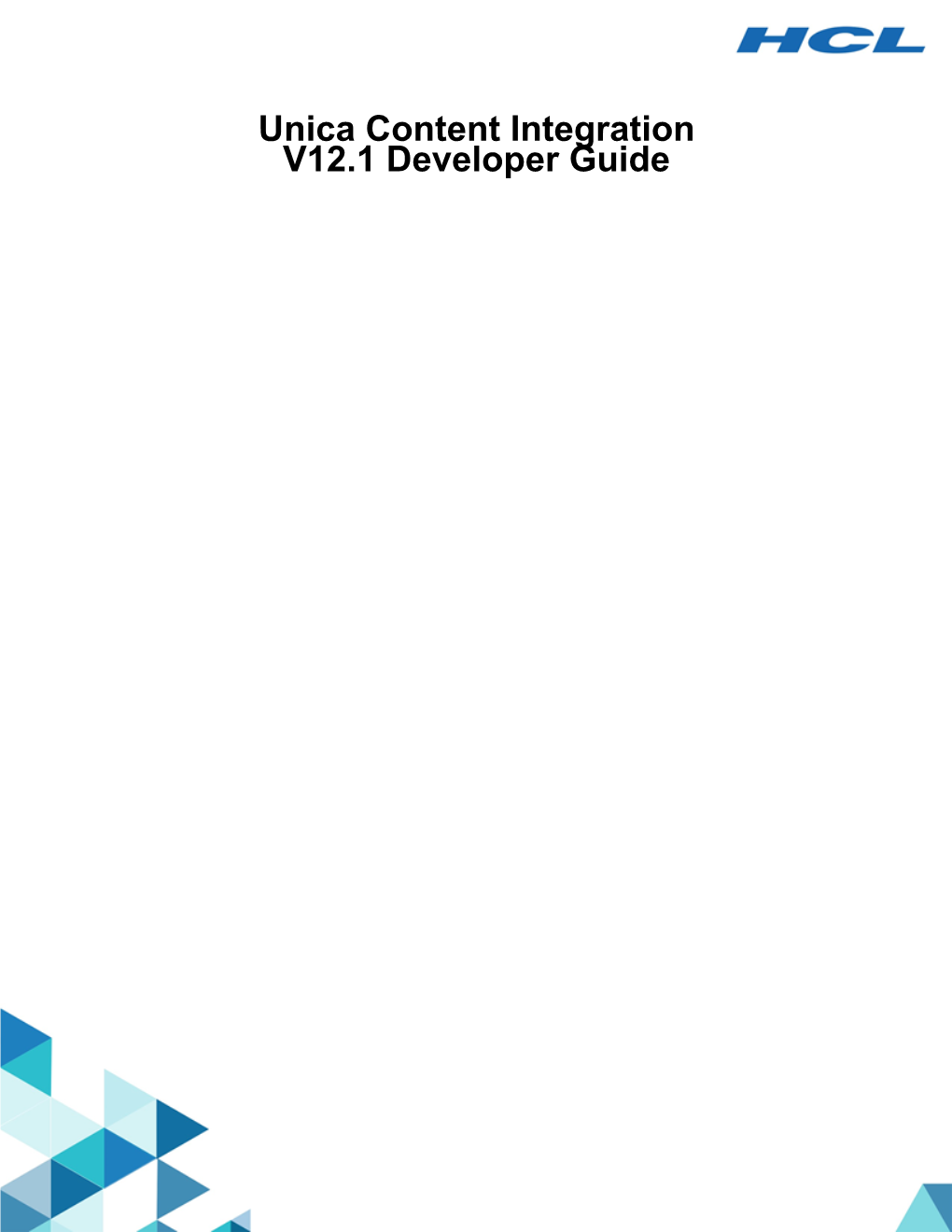 Unica Content Integration Developer Guide