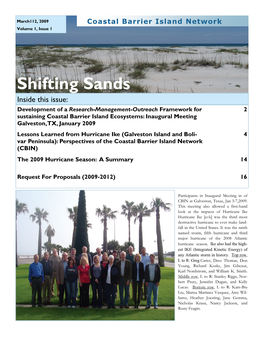 Shifting Sands Coastal Barrier Island Network