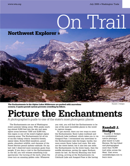 Picture the Enchantments a Photographer’S Guide to One of the State’S Most Photogenic Places