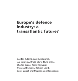 Europe's Defence Industry