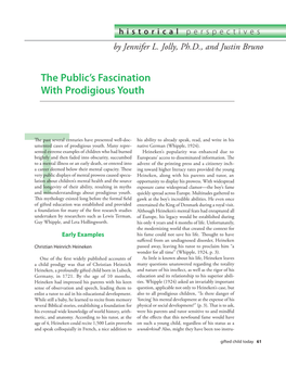 The Public's Fascination with Prodigious Youth