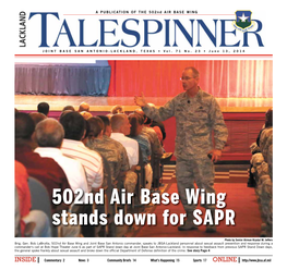 502Nd Air Base Wing Stands Down for Sapr