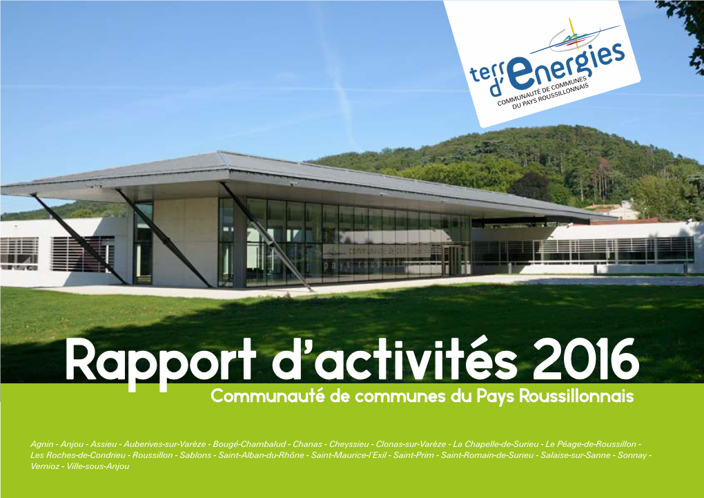 Rapport D'activité 2016