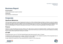 Business Unit Report Template