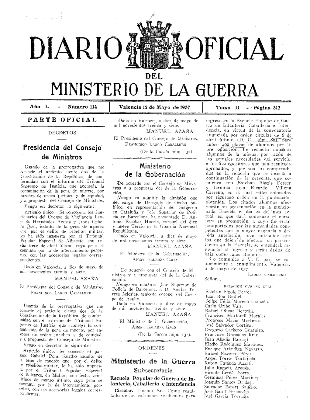 Ministerio De La Guerra