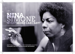 Nina Simone…What More Can I Say?