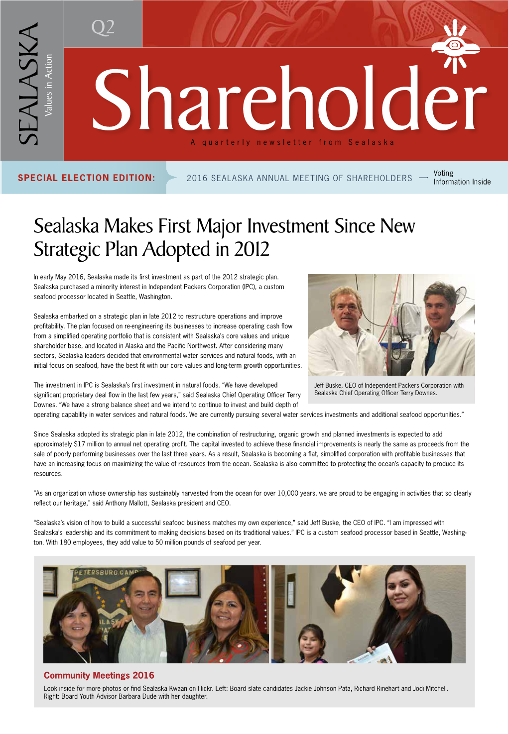 2016 Q2 Shareholder Newsletter