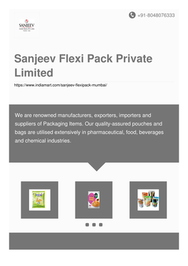 Sanjeev Flexi Pack Private Limited