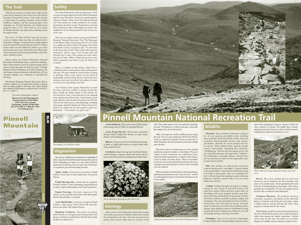 Pinnell Mountain Trail Brochure 2011