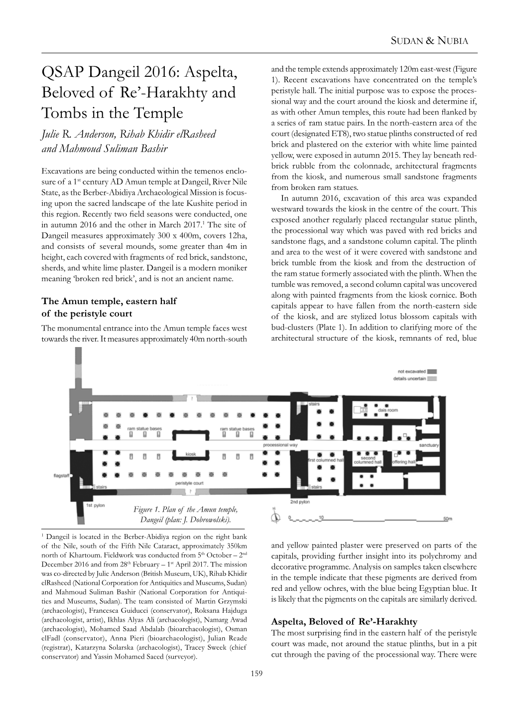 Aspelta, Beloved of Re'-Harakhty and Tombs in the Temple