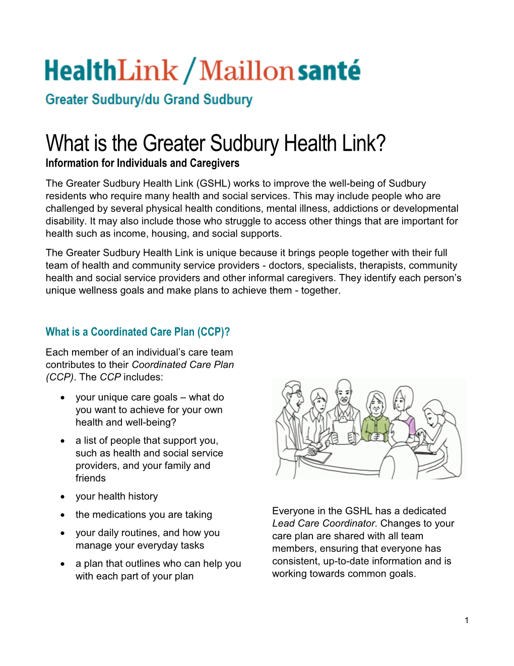 What Is the Greater Sudbury Health Link?