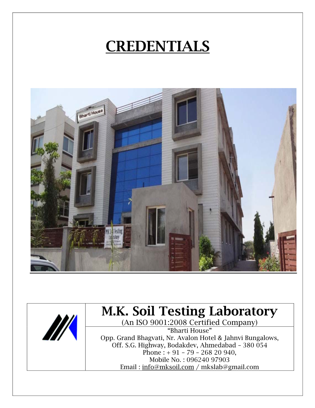 Mk Soil Testing Laboratory, Ahmedabad