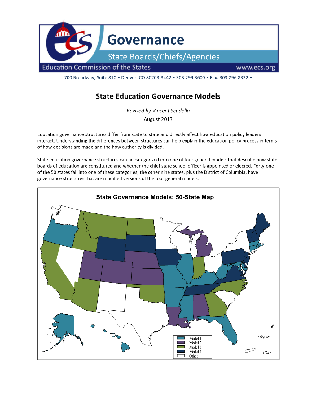 State Education Governance Models