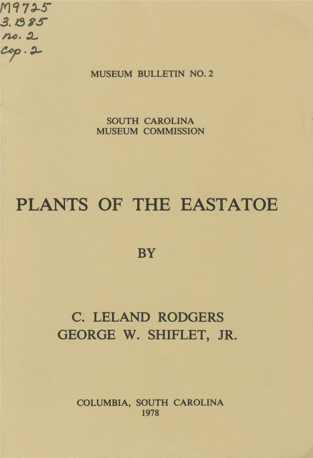 Plants of the Eastatoe