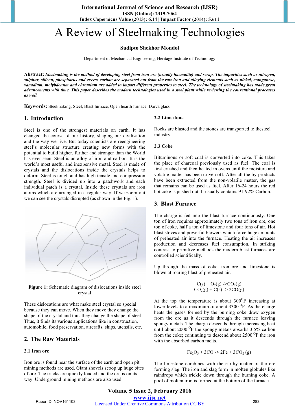 A Review of Steelmaking Technologies