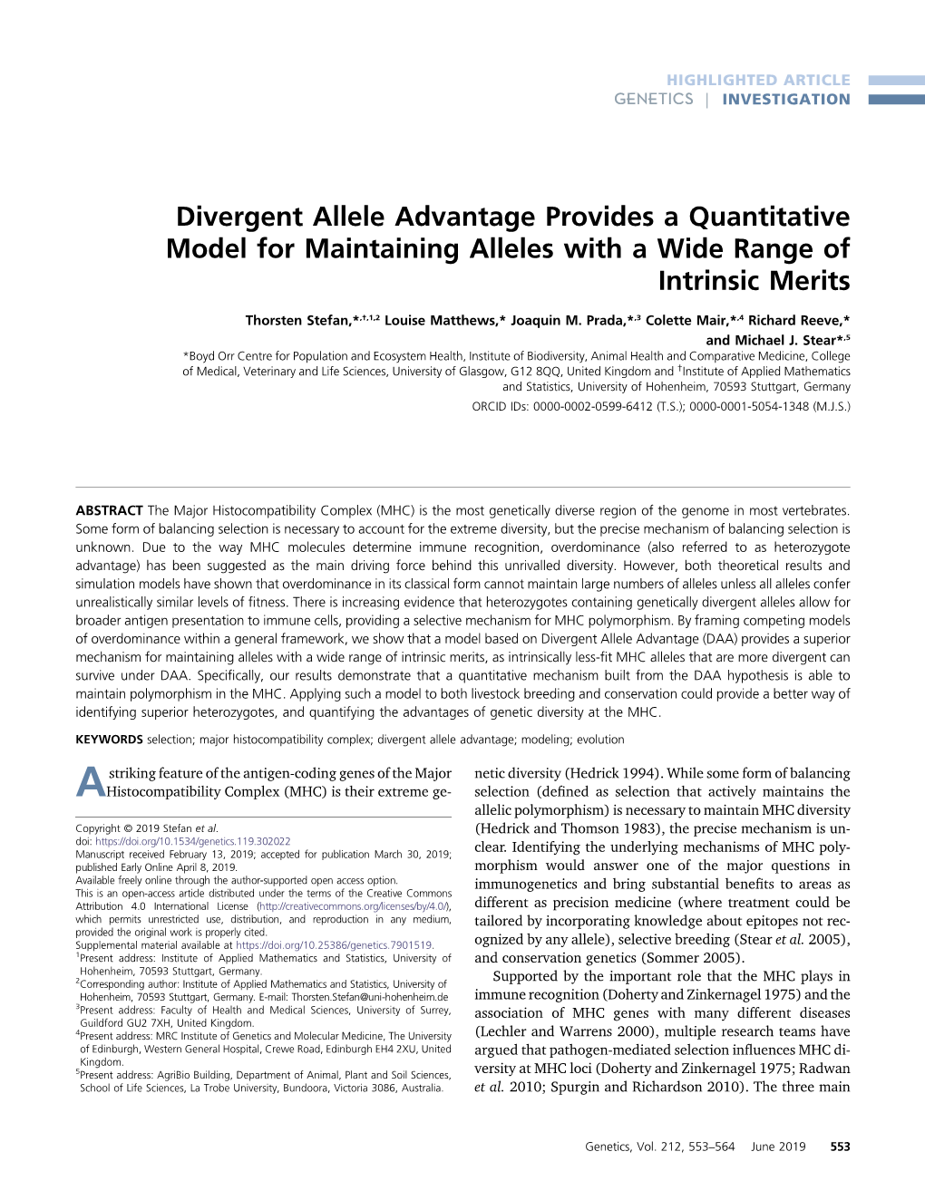 Divergent Allele Advantage Provides a Quantitative Model for Maintaining Alleles with a Wide Range of Intrinsic Merits