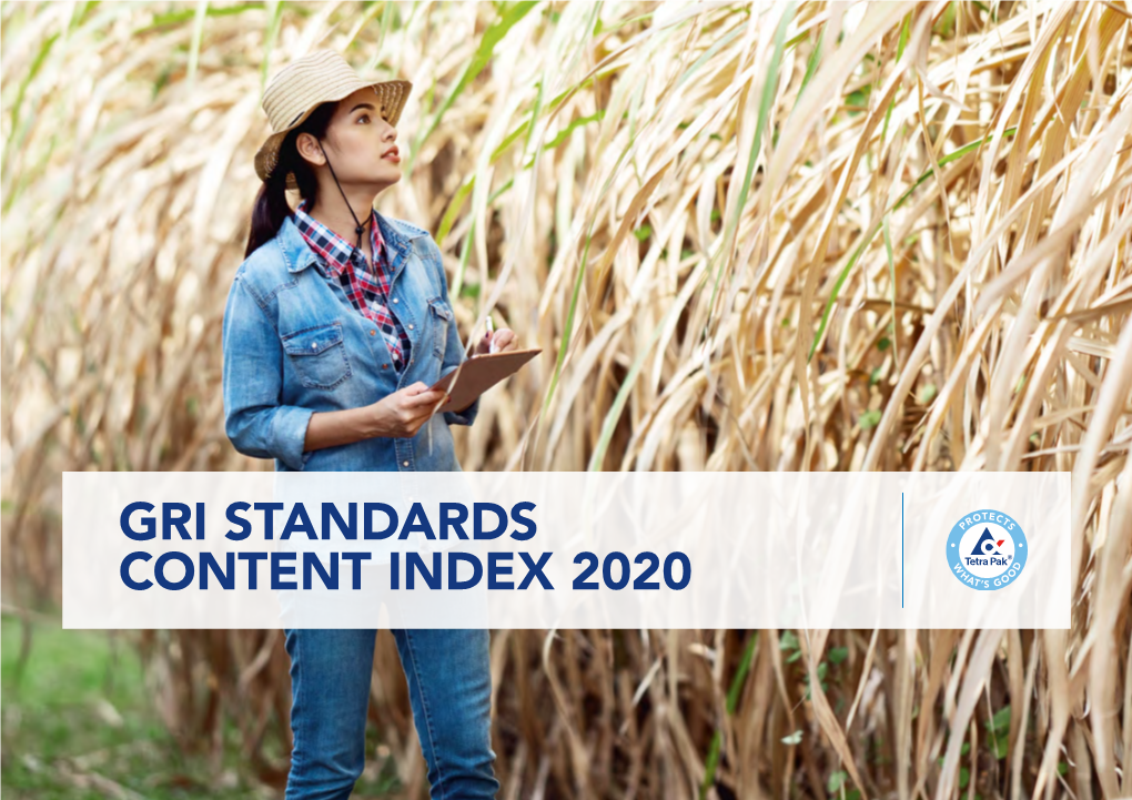 Tetra Pak GRI Standards Content Index 2020