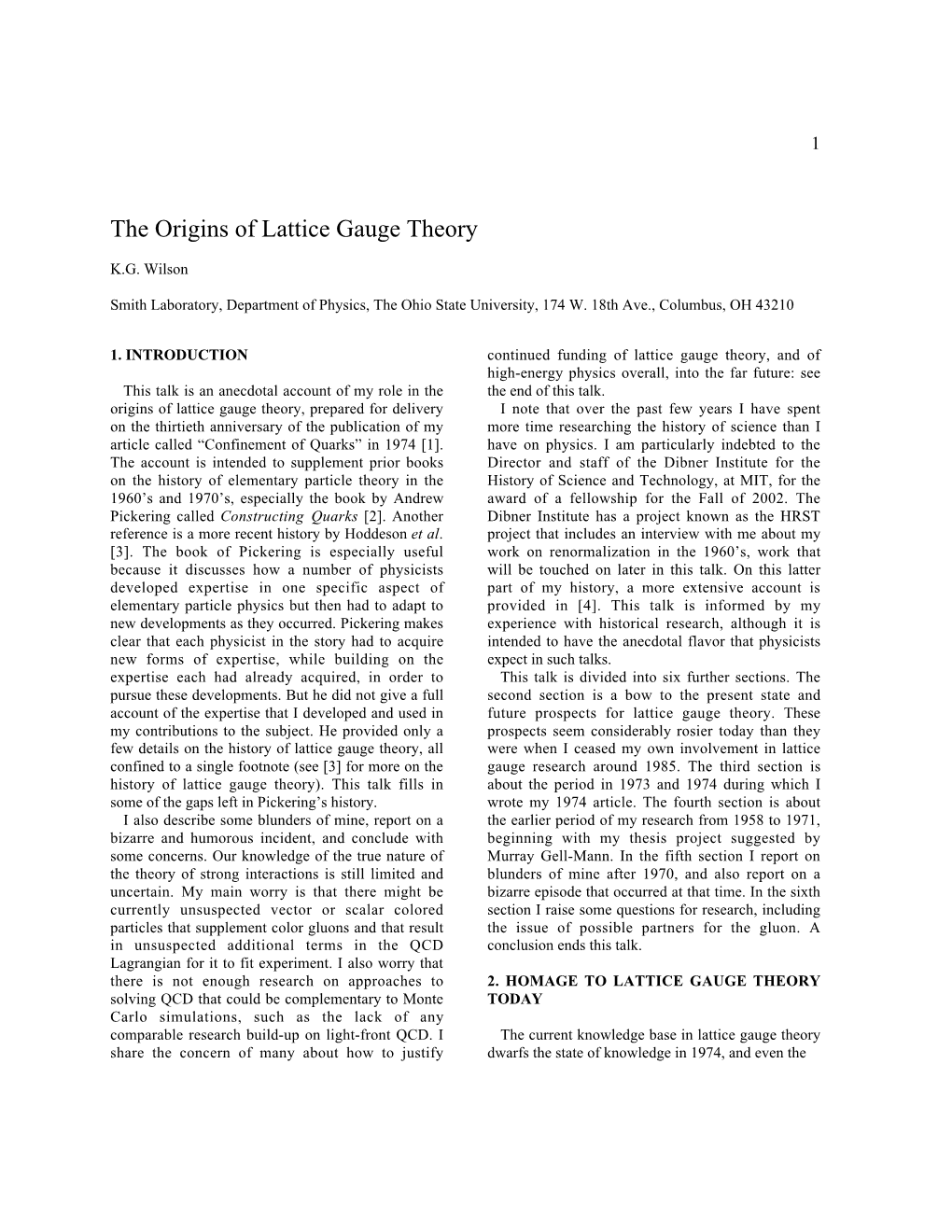 The Origins of Lattice Gauge Theory