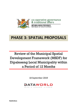 Dipaleseng Local Municipality Within a Period of 12 Months