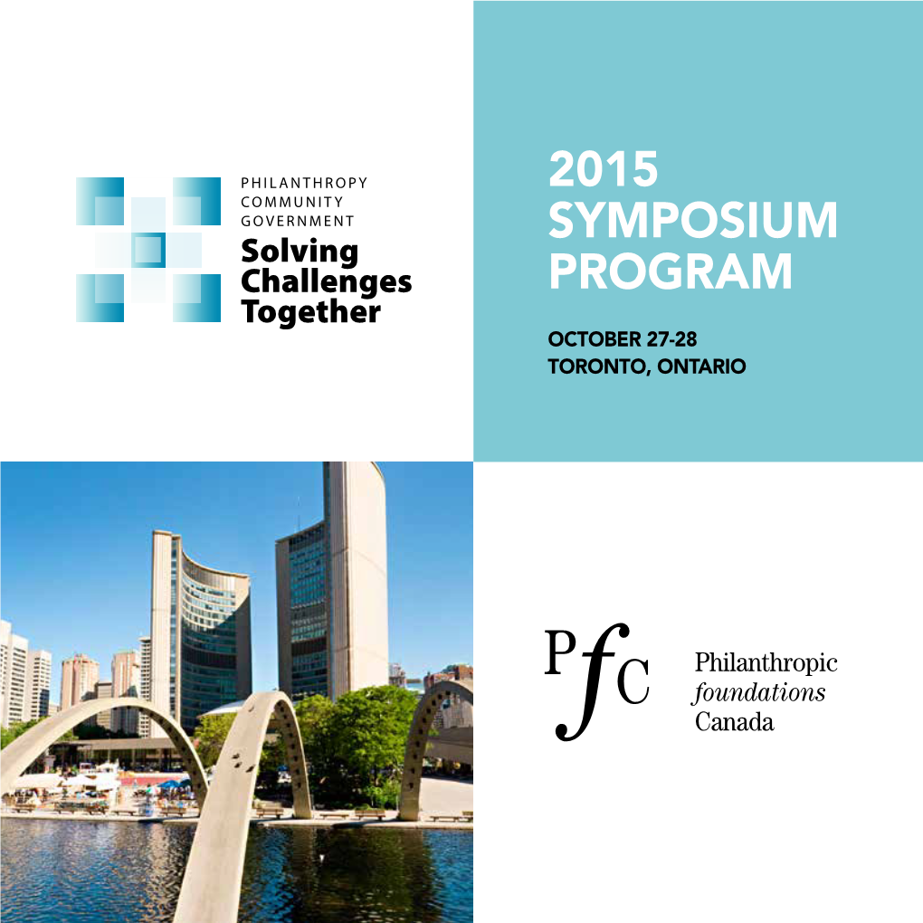 2015 Symposium PROGRAM