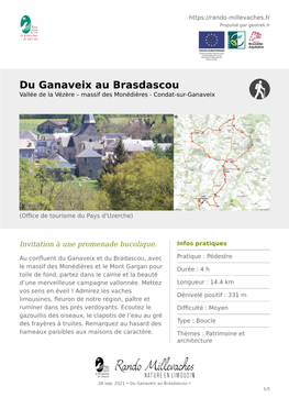 Du Ganaveix Au Brasdascou Vallée De La Vézère – Massif Des Monédières - Condat-Sur-Ganaveix