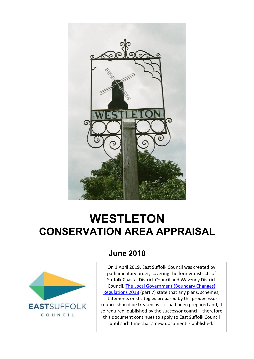 Westleton Conservation Area Appraisal