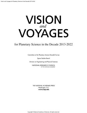 Committee on the Planetary Science Decadal Survey Space Studies
