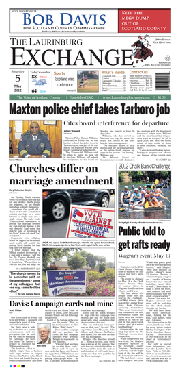 Maxton Police Chief Takes Tarboro Job Cites Board Interference for Departure