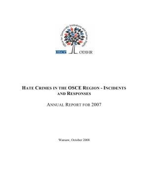 Hate Crime Report 031008