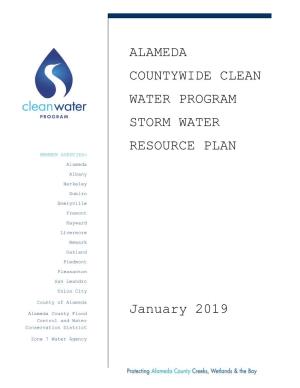ALAMEDA COUNTYWIDE CLEAN WATER PROGRAM STORM WATER RESOURCE PLAN January 2019