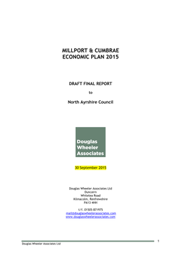 Millport Cumbrae Economic Action Plan