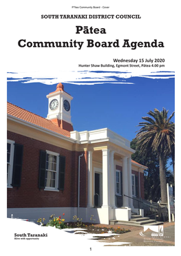 Patea Community Board Agenda