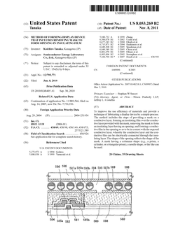 (12) United States Patent (10) Patent No.: US 8,053,269 B2 Tanaka (45) Date of Patent: Nov