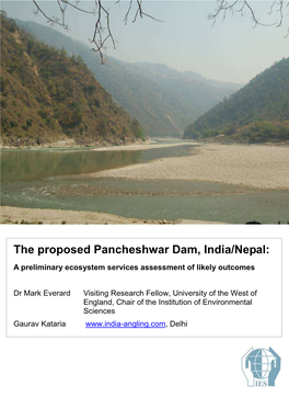 The Proposed Pancheshwar Dam, India/Nepal