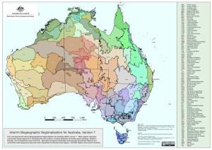 Interim Biogeographic Regionalisation for Australia, Version 7 Data Used Are Assumed to Be Correct As Received from the Data Suppliers