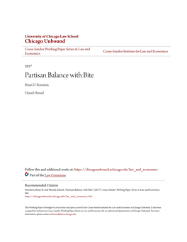 Partisan Balance with Bite Brian D