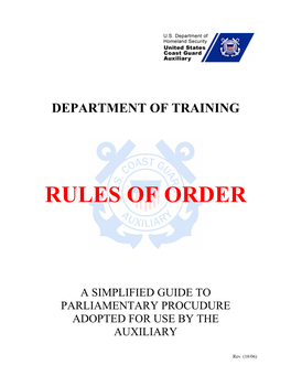 Rules of Order