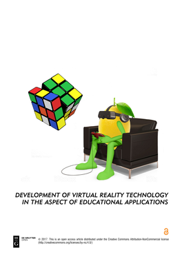 Development of Virtual Reality Technology in the Aspect of Educational Applications